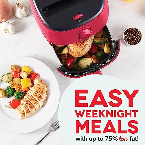 Electric Air Fryer Oven, 2.6 Qt., Grey, Compact, Auto Shut Off, 1000-Watt L764