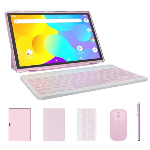 10 inch Android Tablet with Keyboard, Mouse, Stylus Pen and Case K7713