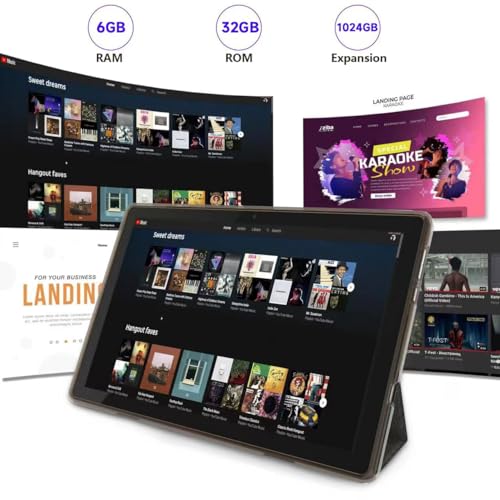 Tablet 10 Inch with Keyboard, Mouse, Case, Stylus, 8GB RAM 64GB ROM K197839