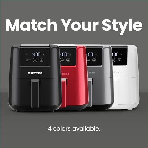 2 Qt Mini Air Fryer with Digital Timer and Nonstick Basket D4952