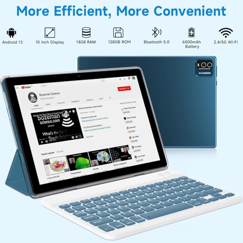 10 Inch Android Tablet with Keyboard Case Mouse Stylus S54567