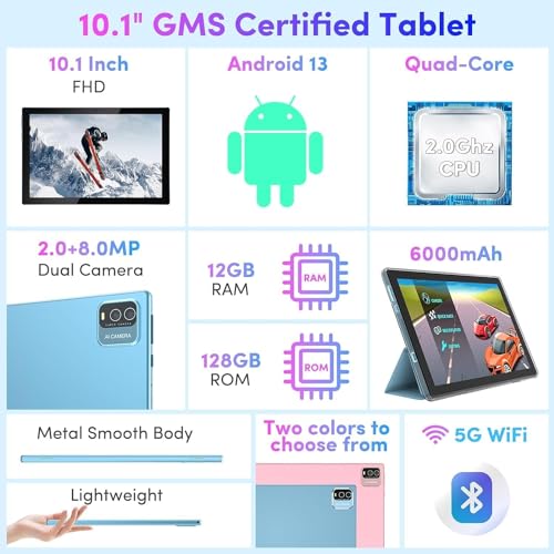 10 Inch Android Tablet with Keyboard Case Mouse Stylus S54567