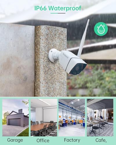 Wireless Security Camera System 8CH NVR 3TB, 5MP Ultra HD Night Vision, Indoor Outdoor Home Surveillance K264064