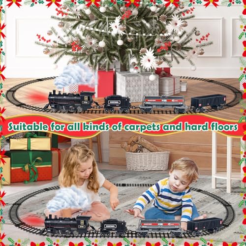 Remote Control Train Set with Lights and Sounds for Kids S368833