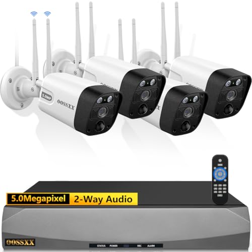 Outdoor Wireless Security Camera System with Two-Way Audio and PIR Detection X6025