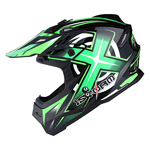 Adult Motocross Helmet Full Face Racing Style Matt Black U258