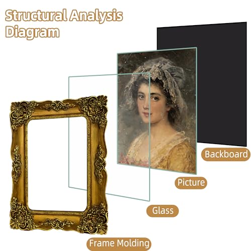 Ornate 8x10 Picture Frame for Wall or Tabletop H9924