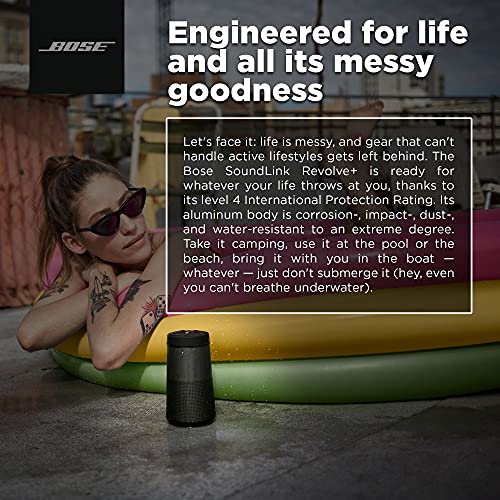 Portable Bluetooth Speaker with 360 Degree Sound, Water Resistant, Black Z645
