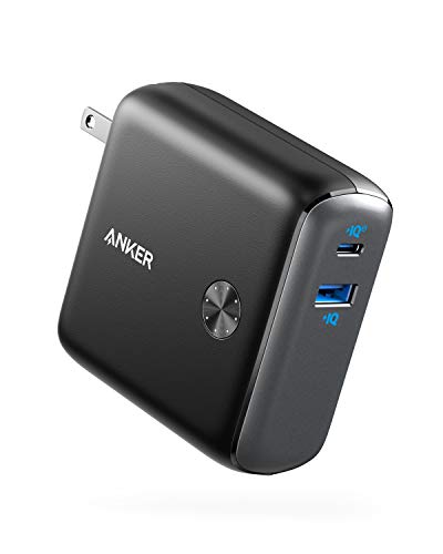 Anker PowerCore Fusion 10,000 mAh, 20W USB-C Portable Charger, 2-in-1 Power Delivery Wall Charger, Compatible with iPhone 15/15 Plus/15 Pro/15 Pro Max, iPhone 14/13 Series, iPad, Samsung (Black)