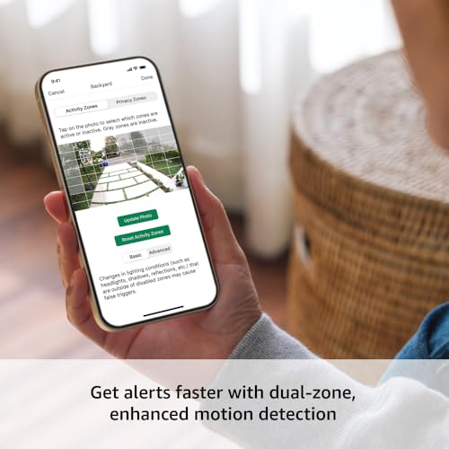 Wireless smart security camera with HD live view and motion detection E4894