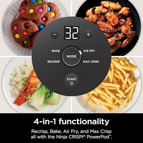 Air Fryer with Glass Containers, 4 QT & 6 Cup, Dishwasher Safe Y888