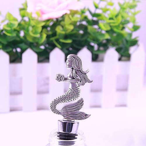 Zinc Alloy Deer Head Liquor Bottle Pourer with Silicone Stopper D19994