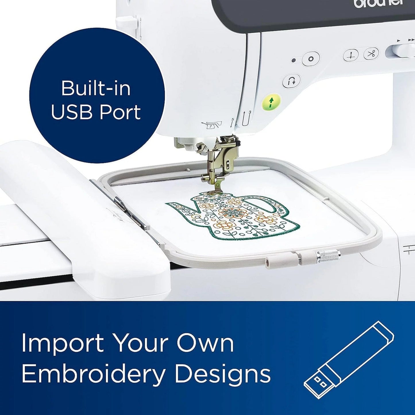 Sewing and Embroidery Machine with Deluxe Bundle V68981