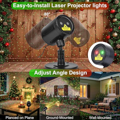 Christmas Laser Projector Lights Outdoor Indoor with Remote Control H369