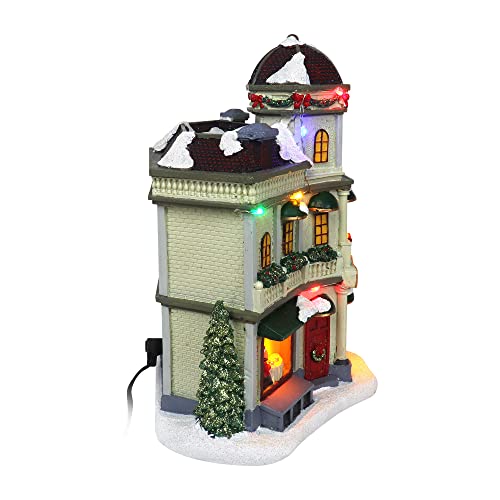 Lighted Musical Christmas Village Collectible Building Houses M7013