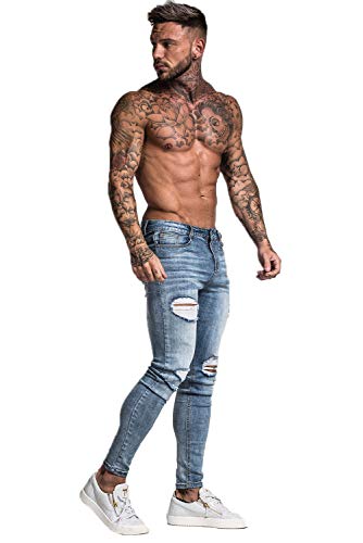 Men's Ripped Skinny Stretch Jeans S2681