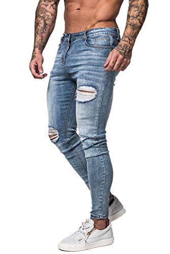 Men's Ripped Skinny Stretch Jeans S2681