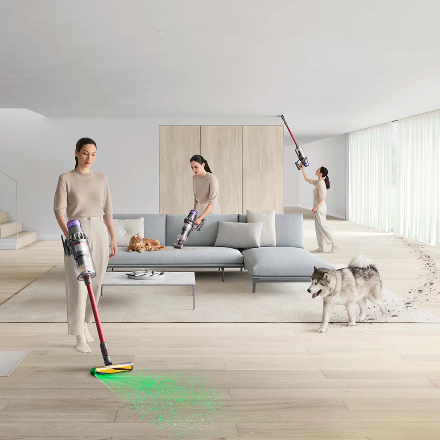 Cordless Vacuum Cleaner Red V135
