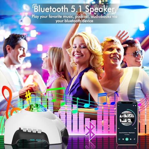 Galaxy Projector with Bluetooth Speaker and White Noise S67171