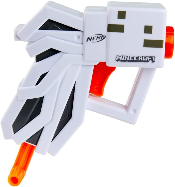 Minecraft Ghast Mini Blaster with 2 Darts, Pull-Down Priming Handle T274