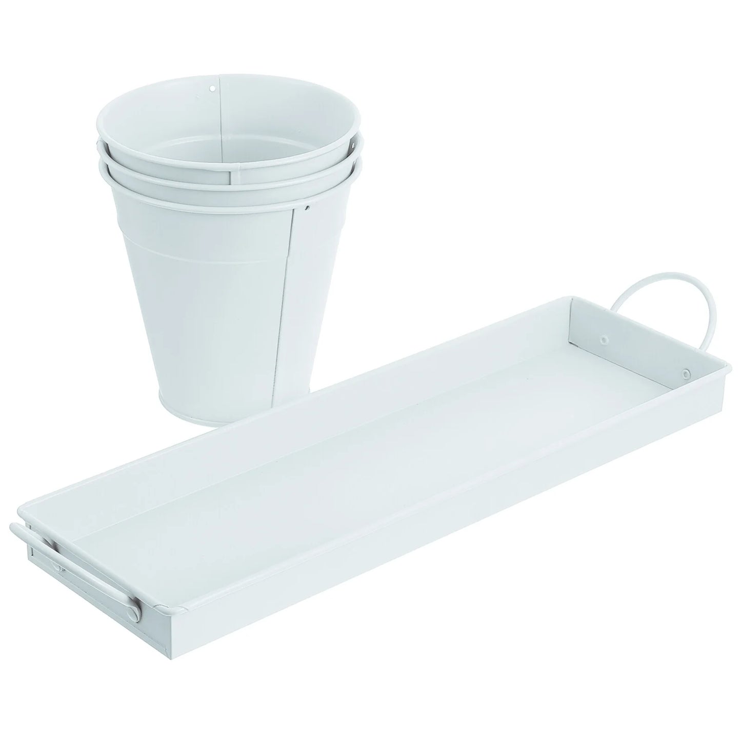 6 pcs Garden Flower Pot with Tray D976