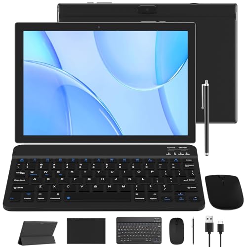 Tablet 10 Inch with Keyboard, Mouse, Case, Stylus, 8GB RAM 64GB ROM K197839