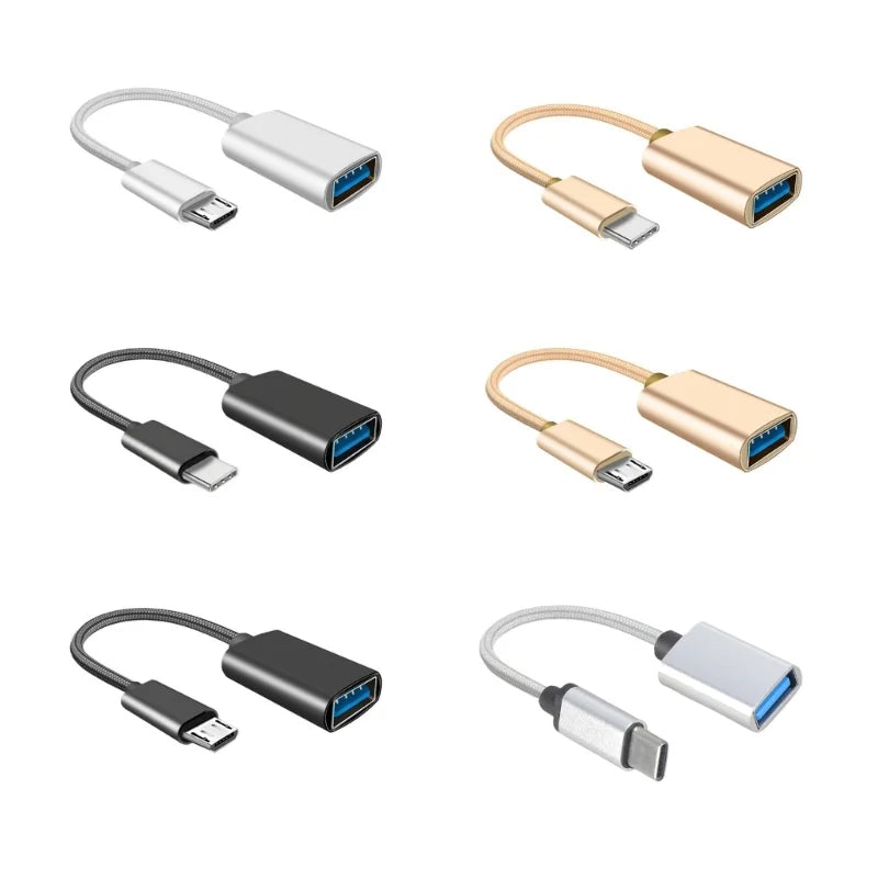 USB to Micro USB / Type C OTG Cable Adapter for Tablets Phones B1408