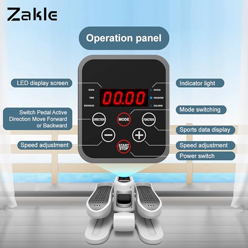 Under Desk Elliptical Machine with Remote Control and 12 Adjustable Speeds X285637