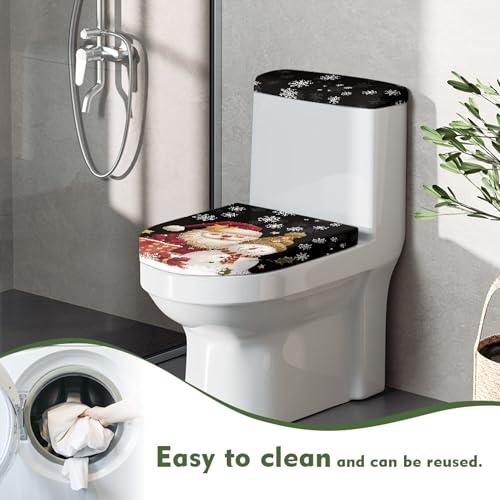 Christmas Toilet Lid and Tank Cover Set for Bathroom Decor Q334993