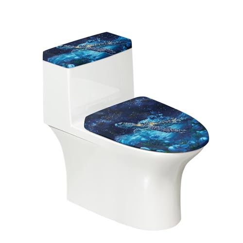 Christmas Toilet Lid and Tank Cover Set for Bathroom Decor Q334993