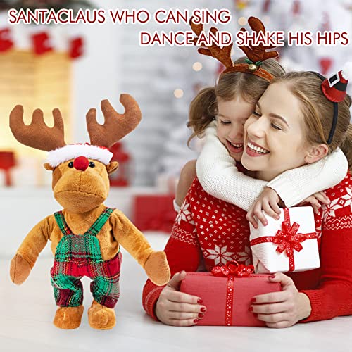 Animated Reindeer Plush Toy Christmas Singing Stuffed Animal U33612