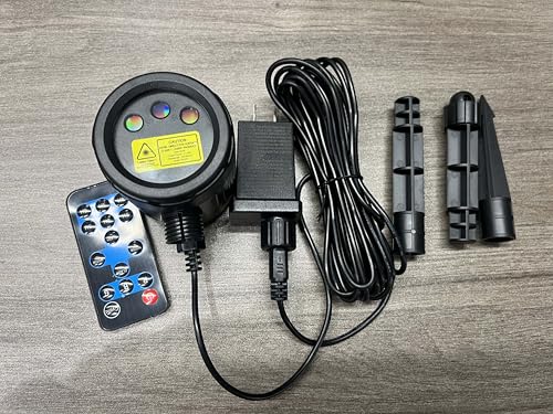Christmas Laser Projector Light Outdoor, RGB Firefly Moving Lights, IP65 Waterproof for Garden Yard Party Decor W6136