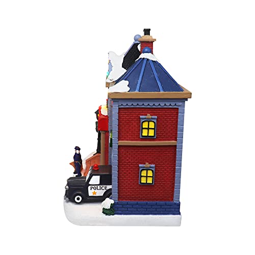 Lighted Musical Snow Village with Animated Kids Sledding A910926