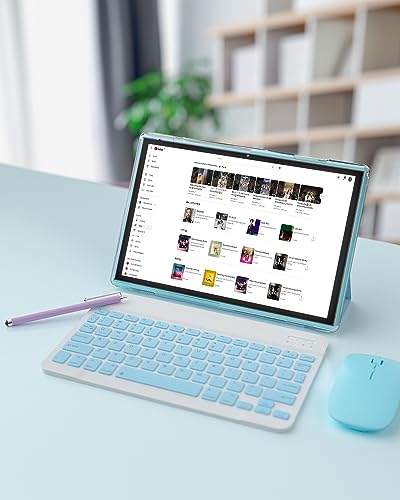 10 inch Android Tablet with Keyboard Case, Mouse and Stylus S658