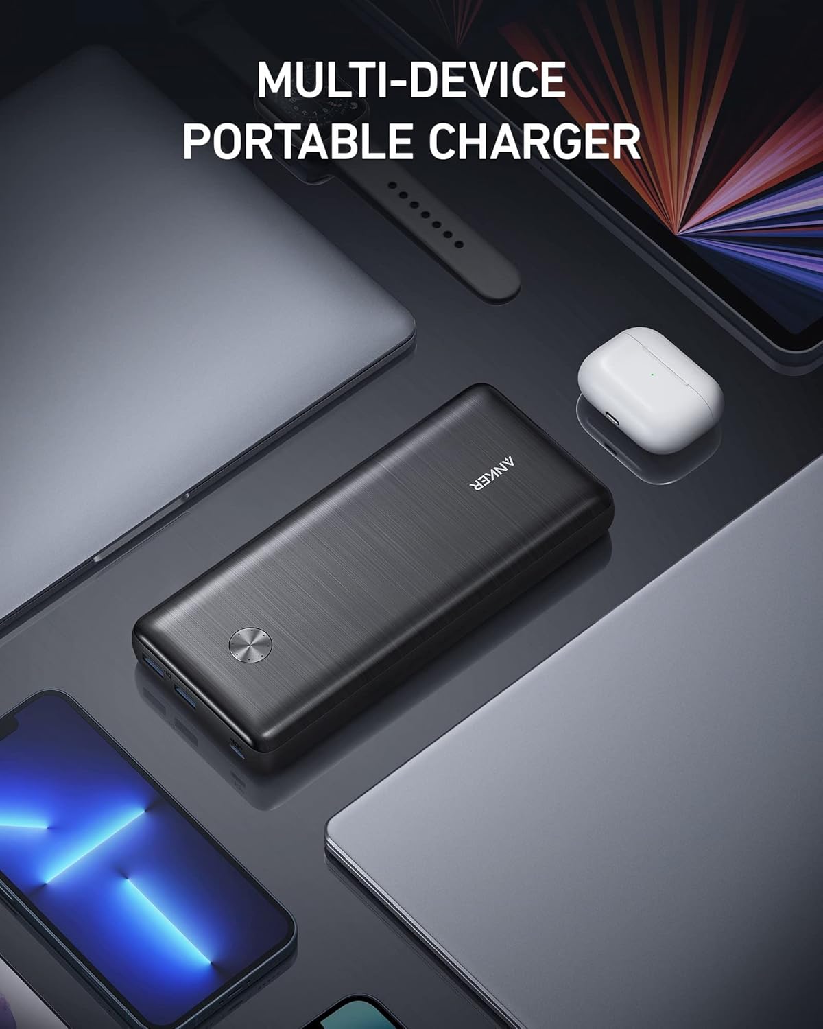 Portable Charger 25,600 mAh with 65W PD Wall Charger Y458561