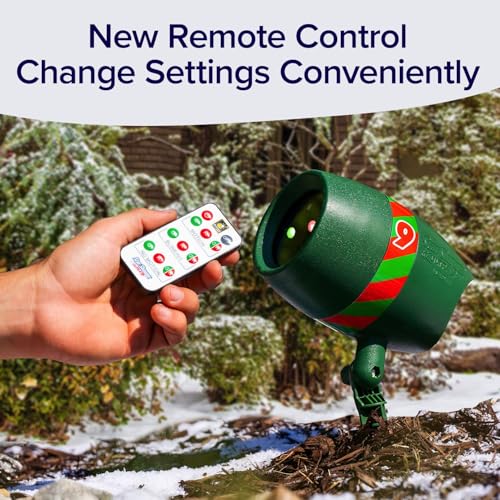 Outdoor Laser Light Show with Remote, 9 Patterns, 3 Colors Z8588