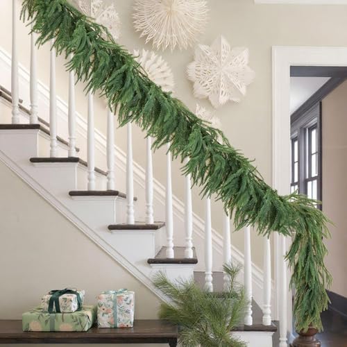 Artificial Norfolk Pine Garland 9FT for Holiday Decor F9474
