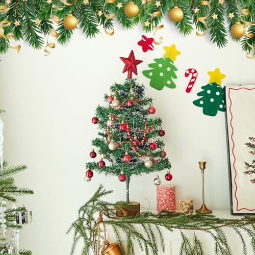 Tabletop Christmas Tree with Lights, 2FT, Remote Control Q84465
