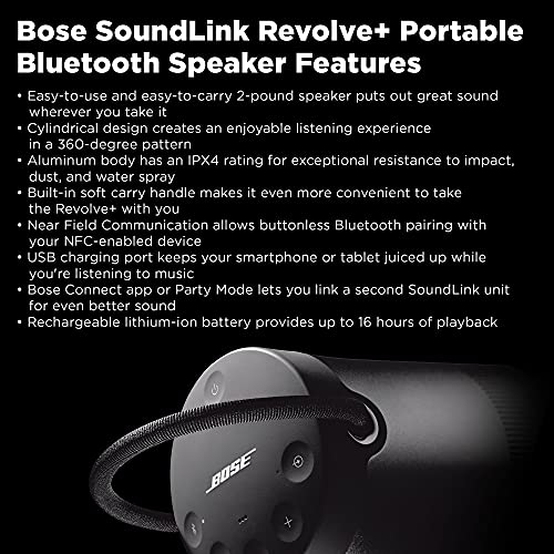 Portable Bluetooth Speaker with 360 Degree Sound, Water Resistant, Black Z645