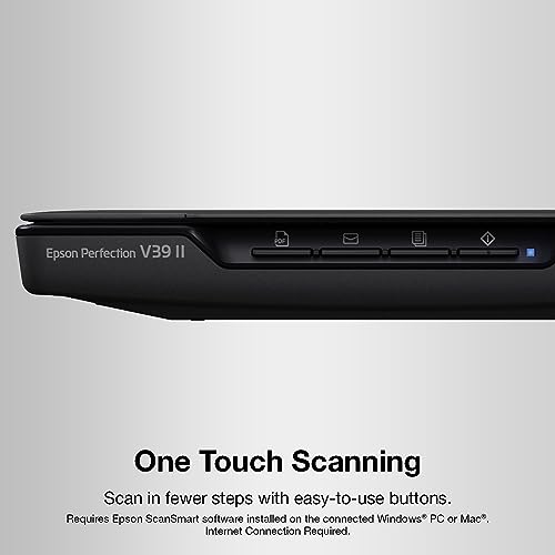 Color Photo and Document Flatbed Scanner, 4800 dpi, USB Power K82407