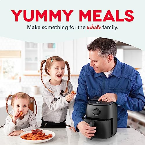 Electric Air Fryer Oven, 2.6 Qt., Grey, Compact, Auto Shut Off, 1000-Watt L764