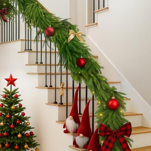 Artificial Norfolk Pine Garland 9FT for Holiday Decor D6529