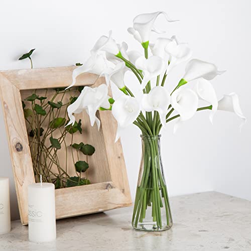 20Pcs Real Touch Latex Artificial Calla Lily Flowers for Wedding Home Decor R736675