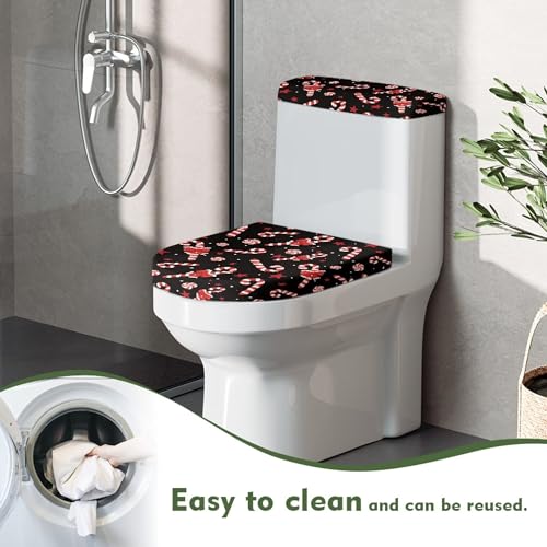 Christmas Toilet Lid and Tank Cover Set for Bathroom Decor Q334993