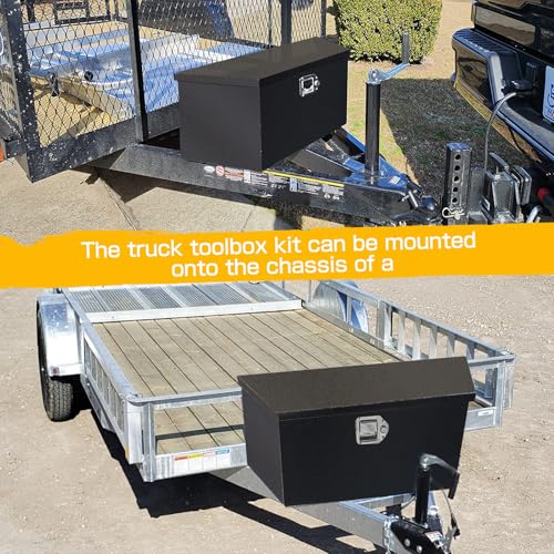 36" x 12" x 11.8" Steel Trailer Tongue Tool Box with Latch & Keys Q7659