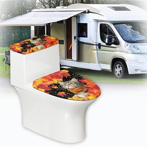 Christmas Toilet Lid and Tank Cover Set for Bathroom Decor Q334993
