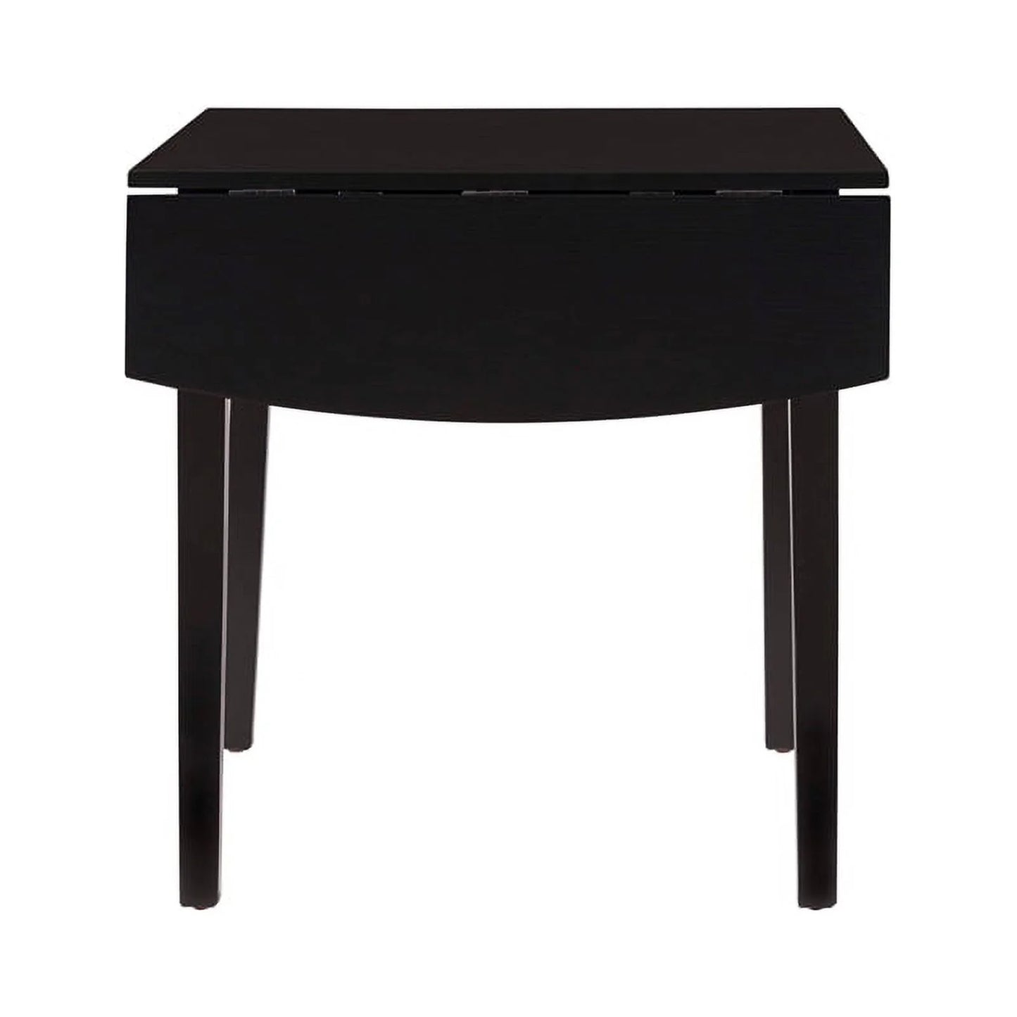 Square Wood Drop Leaf Table in Black O4185