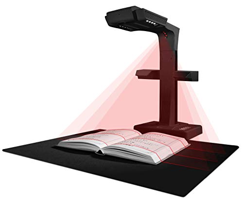 Book Scanner with Auto-Flatten, A3 Document Scanner, OCR, HDMI Support O9173