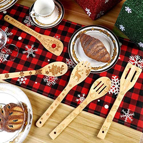 Christmas Wooden Spatula and Spoon Kitchen Utensil Set A1157