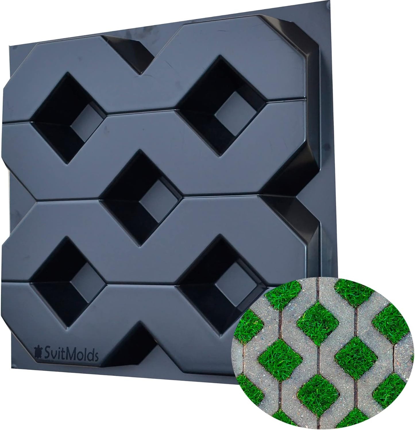 Concrete Molds DIY Grass Concrete Paving Block Concrete Pavers & Paving Stones S62